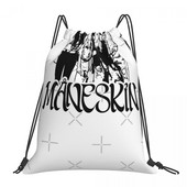 Maneskin Rock Band MNeskin 3 Torbe s uzicom Ruksaci Torba Torba od tkanine Torbe na rame Torba Ruksak s uzicom