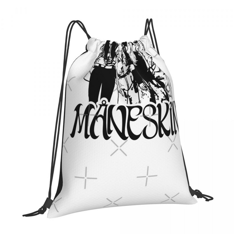 Maneskin Rock Band MNeskin 3 Torbe s uzicom Ruksaci Torba Torba od tkanine Torbe na rame Torba Ruksak s uzicom