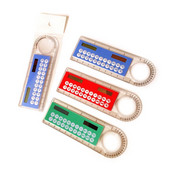 L43D praktikus napelemes számológép, 10 cm-es szög / egyenes vonalzó 3 az 1-ben zsebméretű műanyag