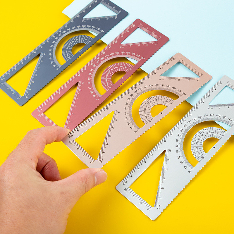 L-kvadrat višenamjenski set ravnala od legure aluminija za slikanje Uredski pribor za učenje Kutomjer