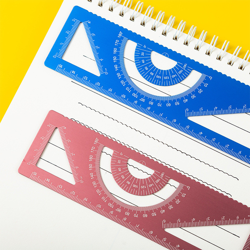 L-kvadrat višenamjenski set ravnala od legure aluminija za slikanje Uredski pribor za učenje Kutomjer