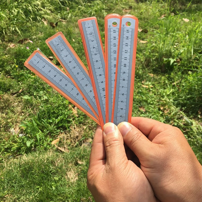 Metalno ravno ravnalo od nehrđajućeg čelika 15 cm CM inčna ljestvica Alat za mjerenje Umjetnik Učenik crtanje Uredski školski pribor Poklon