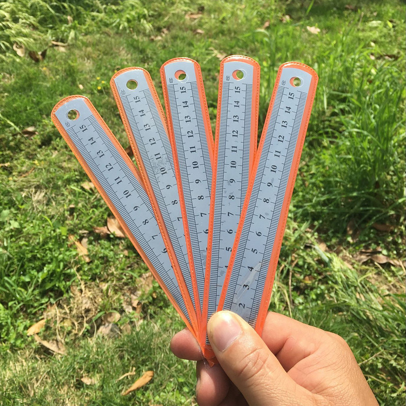 Metalno ravno ravnalo od nehrđajućeg čelika 15 cm CM inčna ljestvica Alat za mjerenje Umjetnik Učenik crtanje Uredski školski pribor Poklon