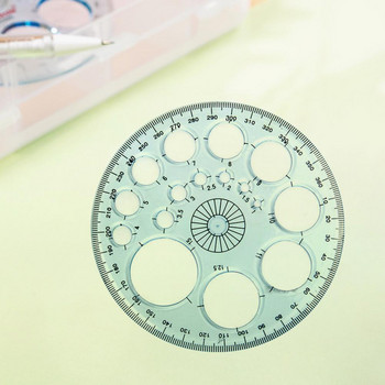 Син практичен архитектурен дизайн кръг линийка пластмасов кръг шаблон добро захващане за изучаване