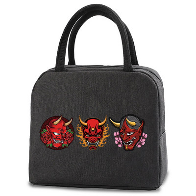Prijenosna torba za ručak za žene Izolirana platnena torba za hlađenje Termalna torba za hranu Dječje torbe za piknik Torbe za ručak za posao Monster uzorak