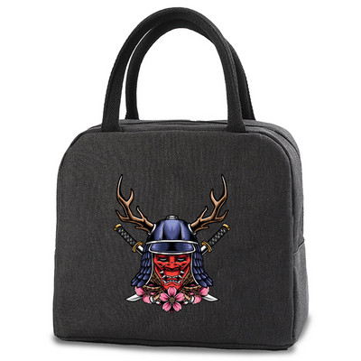 Prijenosna torba za ručak za žene Izolirana platnena torba za hlađenje Termalna torba za hranu Dječje torbe za piknik Torbe za ručak za posao Monster uzorak