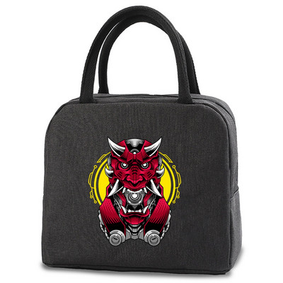 Prijenosna torba za ručak za žene Izolirana platnena torba za hlađenje Termalna torba za hranu Dječje torbe za piknik Torbe za ručak za posao Monster uzorak