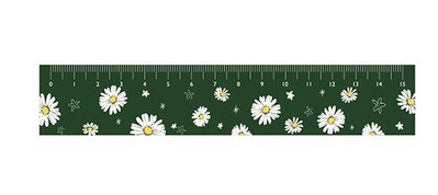 16 cm-es, friss stílusú százszorszép virágok, akril egyenes vonalzó, koreai méretű vonalzók diákoknak, barkácsolási kellékek