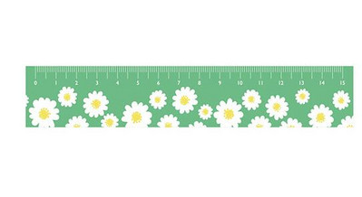 16 cm-es, friss stílusú százszorszép virágok, akril egyenes vonalzó, koreai méretű vonalzók diákoknak, barkácsolási kellékek