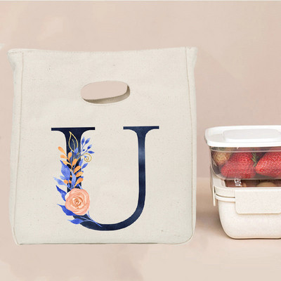 Εκτύπωση επιστολής Φορητή τσάντα μεσημεριανού γεύματος Θερμομόνωση Bento Box Totes Ψυγείο γραφείου Δοχείο αποθήκευσης τροφίμων Σχολικές τσάντες για πικνίκ