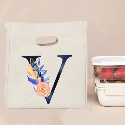 Εκτύπωση επιστολής Φορητή τσάντα μεσημεριανού γεύματος Θερμομόνωση Bento Box Totes Ψυγείο γραφείου Δοχείο αποθήκευσης τροφίμων Σχολικές τσάντες για πικνίκ