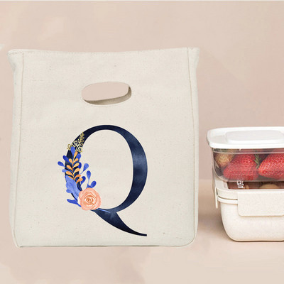 Εκτύπωση επιστολής Φορητή τσάντα μεσημεριανού γεύματος Θερμομόνωση Bento Box Totes Ψυγείο γραφείου Δοχείο αποθήκευσης τροφίμων Σχολικές τσάντες για πικνίκ