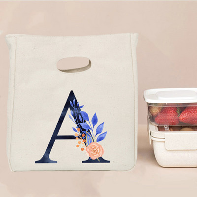 Εκτύπωση επιστολής Φορητή τσάντα μεσημεριανού γεύματος Θερμομόνωση Bento Box Totes Ψυγείο γραφείου Δοχείο αποθήκευσης τροφίμων Σχολικές τσάντες για πικνίκ