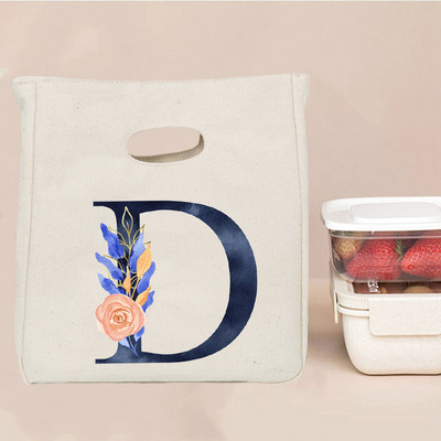 Εκτύπωση επιστολής Φορητή τσάντα μεσημεριανού γεύματος Θερμομόνωση Bento Box Totes Ψυγείο γραφείου Δοχείο αποθήκευσης τροφίμων Σχολικές τσάντες για πικνίκ