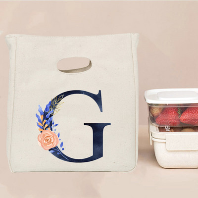 Εκτύπωση επιστολής Φορητή τσάντα μεσημεριανού γεύματος Θερμομόνωση Bento Box Totes Ψυγείο γραφείου Δοχείο αποθήκευσης τροφίμων Σχολικές τσάντες για πικνίκ