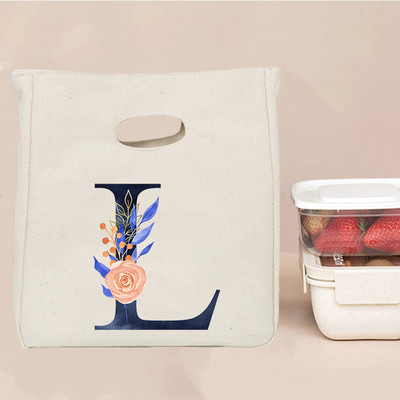 Εκτύπωση επιστολής Φορητή τσάντα μεσημεριανού γεύματος Θερμομόνωση Bento Box Totes Ψυγείο γραφείου Δοχείο αποθήκευσης τροφίμων Σχολικές τσάντες για πικνίκ