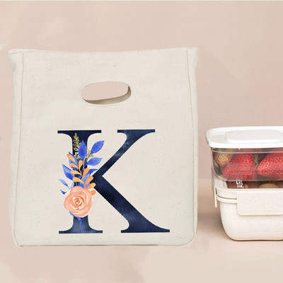 Εκτύπωση επιστολής Φορητή τσάντα μεσημεριανού γεύματος Θερμομόνωση Bento Box Totes Ψυγείο γραφείου Δοχείο αποθήκευσης τροφίμων Σχολικές τσάντες για πικνίκ