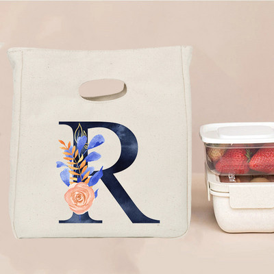 Εκτύπωση επιστολής Φορητή τσάντα μεσημεριανού γεύματος Θερμομόνωση Bento Box Totes Ψυγείο γραφείου Δοχείο αποθήκευσης τροφίμων Σχολικές τσάντες για πικνίκ