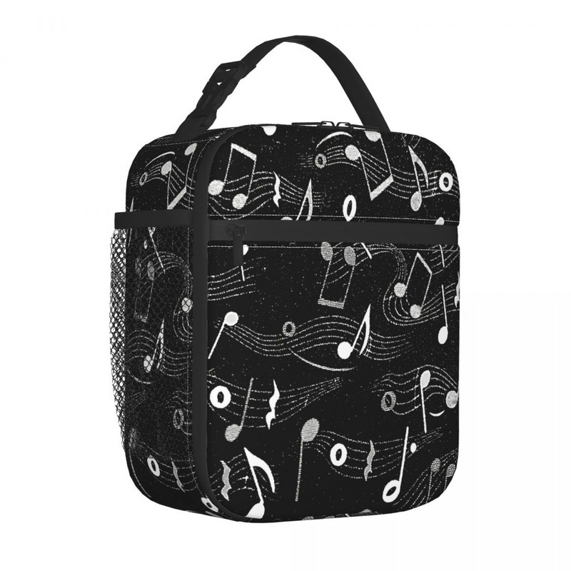 Note muzicale geantă de prânz termoizolată pentru adolescent Recipient de prânz reciclabil pentru depozitare cutie de mâncare școală