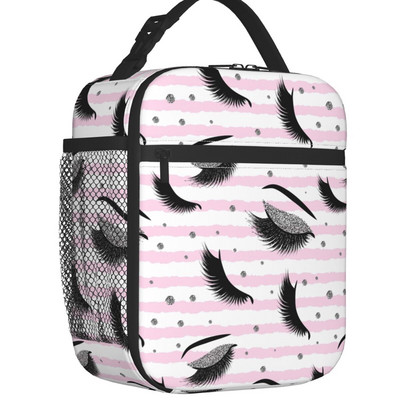 Genele Ochii Saci de prânz termoizolate Gene de Burgundy Model fără sudură Geanta de prânz Muncă, școală, Călătorii, Cutie multifuncțională pentru alimente