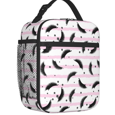 Genele Ochii Saci de prânz termoizolate Gene de Burgundy Model fără sudură Geanta de prânz Muncă, școală, Călătorii, Cutie multifuncțională pentru alimente