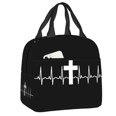 Torba za ručak Presvetog Srca Isusovog Ženske katoličke kršćanske toplinski izolirane kutije za ručak za djecu Torbe za hranu za školsku djecu