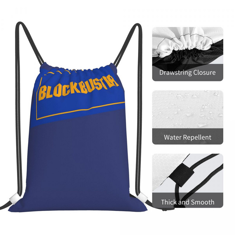 Blockbuster Retro Logo Sťahovacie Tašky Batohy Topánky Taška Kawaii Taška Tašky Pre Ženy Taška na Topánky Pre Deti
