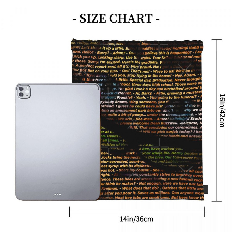 Bee Movie Script You Can Read It Visoke torbe s uzicom Ruksaci Torba za djevojčice Školska torba Dječja torba Ruksak s uzicom