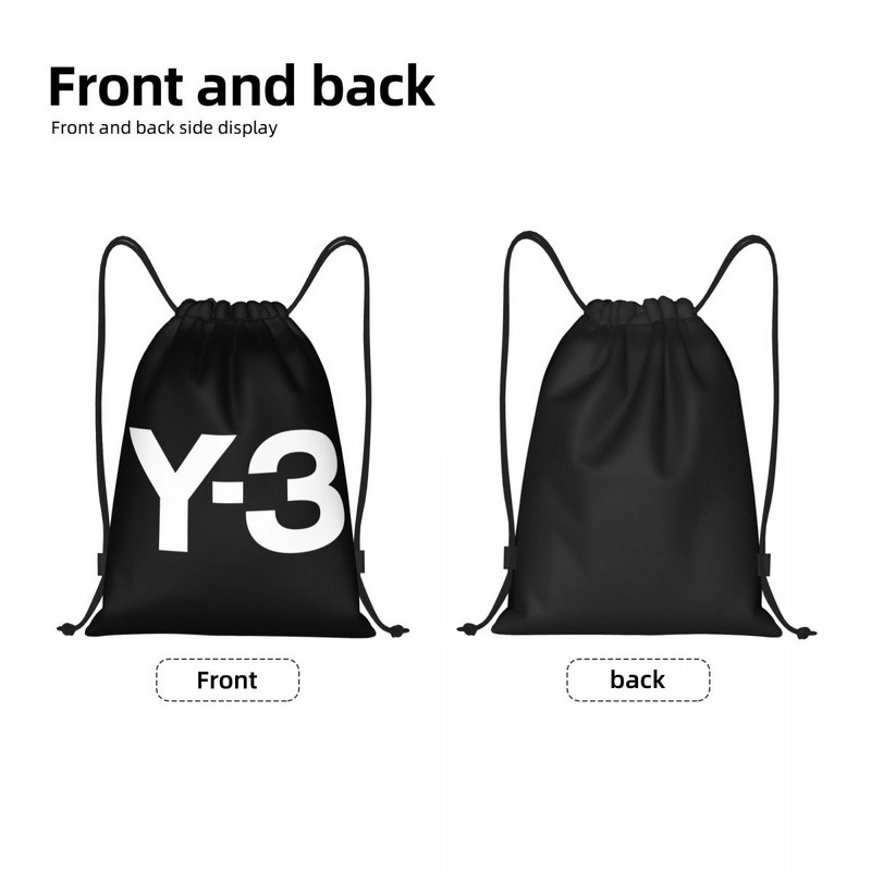 Egyedi Yohji Yamamoto húzózsinóros táska oktató jóga hátizsákokhoz férfi női sport tornazsákhoz