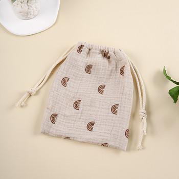 Cute Bear Drawstring τσάντα Βαμβακερά είδη πρώτης ανάγκης για μωρά Τσάντα πάνας Καλλυντικά χαρτικά Τσάντες κορδονιών κορδόνι πουγκί κοσμήματα Organizer