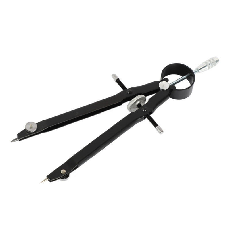 Profesionāls kompass, kompasa ģeometrijas komplekts ar slēdzeni, matemātikas un precizitātes kompass, metālisks un izturīgs cietai un plaknei precizitātei