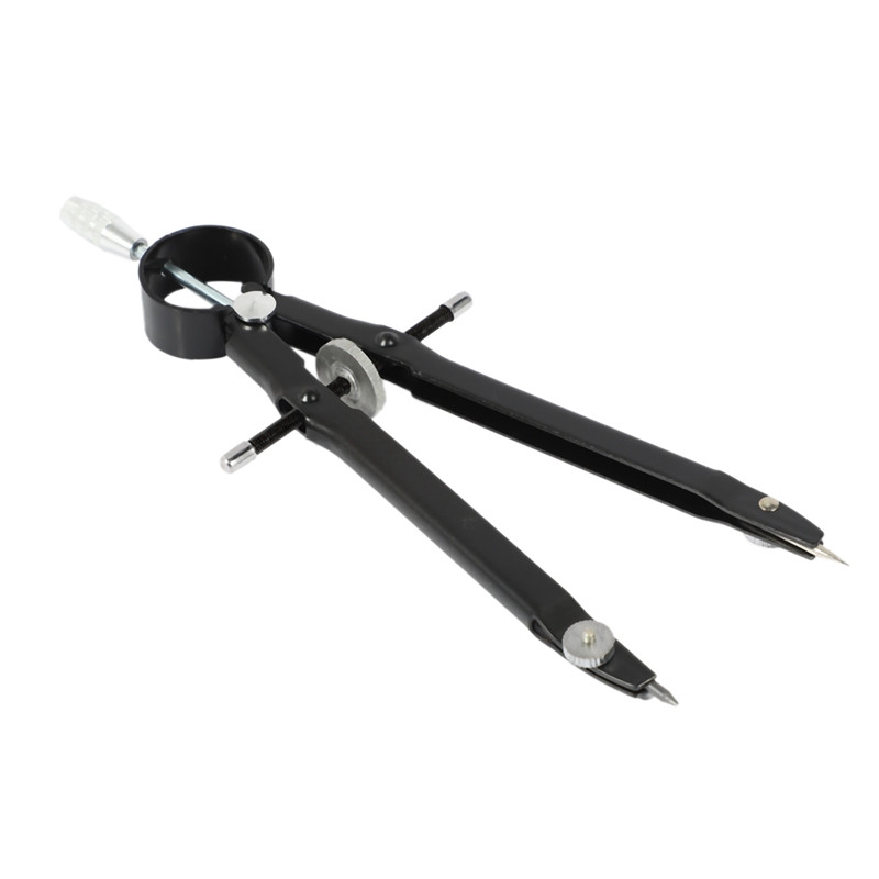 Profesionāls kompass, kompasa ģeometrijas komplekts ar slēdzeni, matemātikas un precizitātes kompass, metālisks un izturīgs cietai un plaknei precizitātei