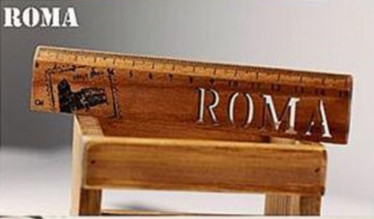 1 KOM Retro europsko šuplje drveno ravnalo Alat za mjerenje Školski uredski pribor Escolar