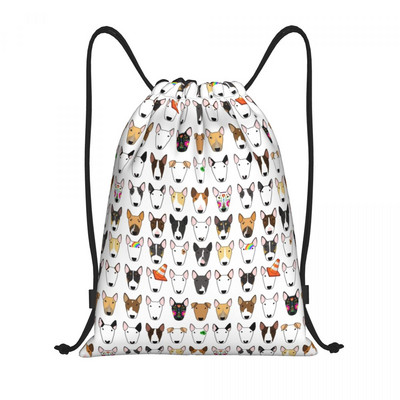 Prilagođene slatke bulterijerske torbe s uzicom za kupovinu Ruksaci za jogu Žene Muškarci EBT Sportska torba za teretanu sa životinjama