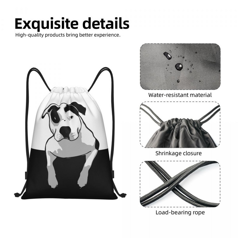 Prilagođene slatke bulterijerske torbe s uzicom za kupovinu Ruksaci za jogu Žene Muškarci EBT Sportska torba za teretanu sa životinjama