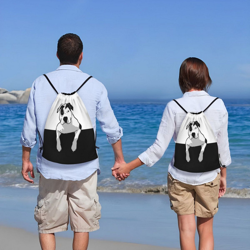 Prilagođene slatke bulterijerske torbe s uzicom za kupovinu Ruksaci za jogu Žene Muškarci EBT Sportska torba za teretanu sa životinjama