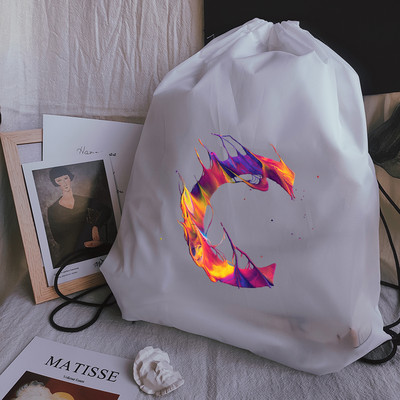 Torbe s uzicom za crtanje Kreativna torba s uzicom za ispis slova Torba za plažu Sportske torbe Snop džepna torba za jogu Unisex ruksak Torba za knjige