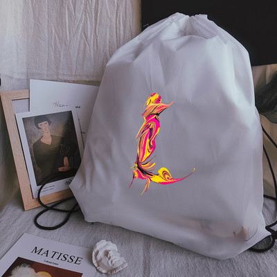 Torbe s uzicom za crtanje Kreativna torba s uzicom za ispis slova Torba za plažu Sportske torbe Snop džepna torba za jogu Unisex ruksak Torba za knjige