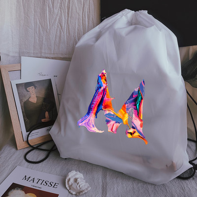 Torbe s uzicom za crtanje Kreativna torba s uzicom za ispis slova Torba za plažu Sportske torbe Snop džepna torba za jogu Unisex ruksak Torba za knjige