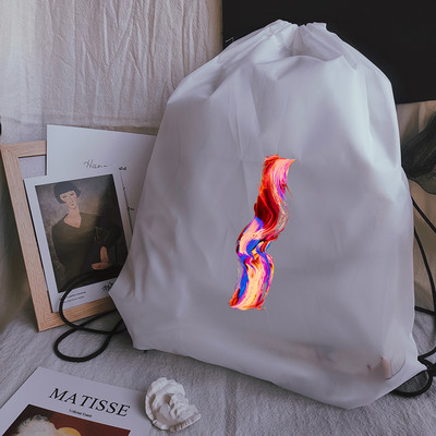 Torbe s uzicom za crtanje Kreativna torba s uzicom za ispis slova Torba za plažu Sportske torbe Snop džepna torba za jogu Unisex ruksak Torba za knjige