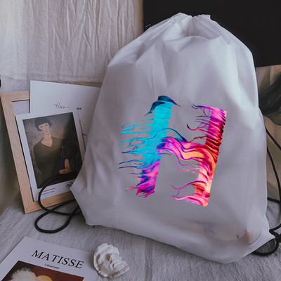 Torbe s uzicom za crtanje Kreativna torba s uzicom za ispis slova Torba za plažu Sportske torbe Snop džepna torba za jogu Unisex ruksak Torba za knjige