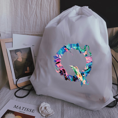 Torbe s uzicom za crtanje Kreativna torba s uzicom za ispis slova Torba za plažu Sportske torbe Snop džepna torba za jogu Unisex ruksak Torba za knjige