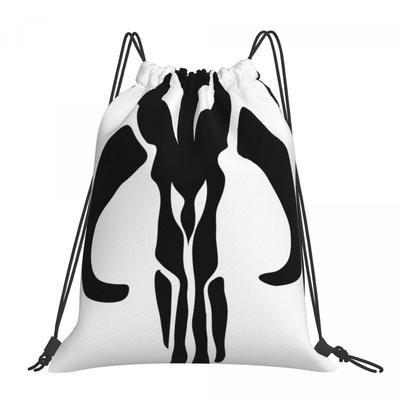 Mando In Black 3 húzózsinóros táska hátizsákok Kawaii utazási táska húzózsinór táska húzózsinór férfi