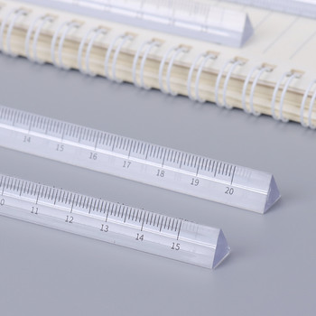 15 см/20 см прозрачна триъгълна права линийка Инструменти за проучване на чертежи Офис Училищни инструменти за измерване на чертежи Подаръци за ученици