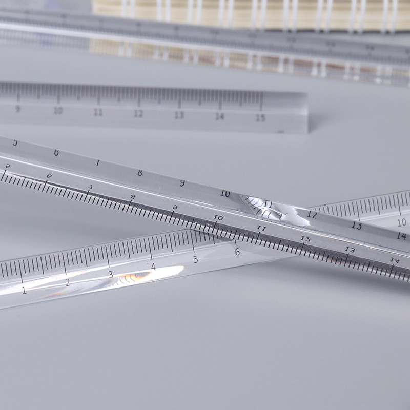 15 cm/20 cm, triunghiular transparent, riglă dreaptă, instrumente de sondaj pentru desen, instrumente de măsurare pentru desen de birou, școală, cadouri pentru studenți