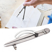 Kompasas Stabilus kompaso apskritimo formuotojas, taupantis laiką, apsaugantis nuo rūdžių, patogus piešti apskritimus, pasukamas centravimo liniuotė