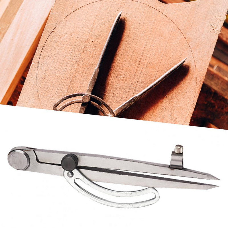 Kompasas Stabilus kompaso apskritimo formuotojas, taupantis laiką, apsaugantis nuo rūdžių, patogus piešti apskritimus, pasukamas centravimo liniuotė