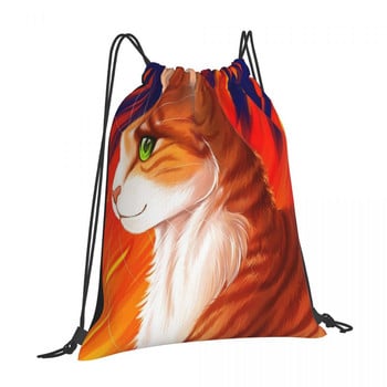 Firestar Print Τσάντες με κορδόνια Σακίδια πλάτης Kawaii Τσάντα ταξιδιού Προσαρμοσμένη θήκη Τσάντα με κορδόνια