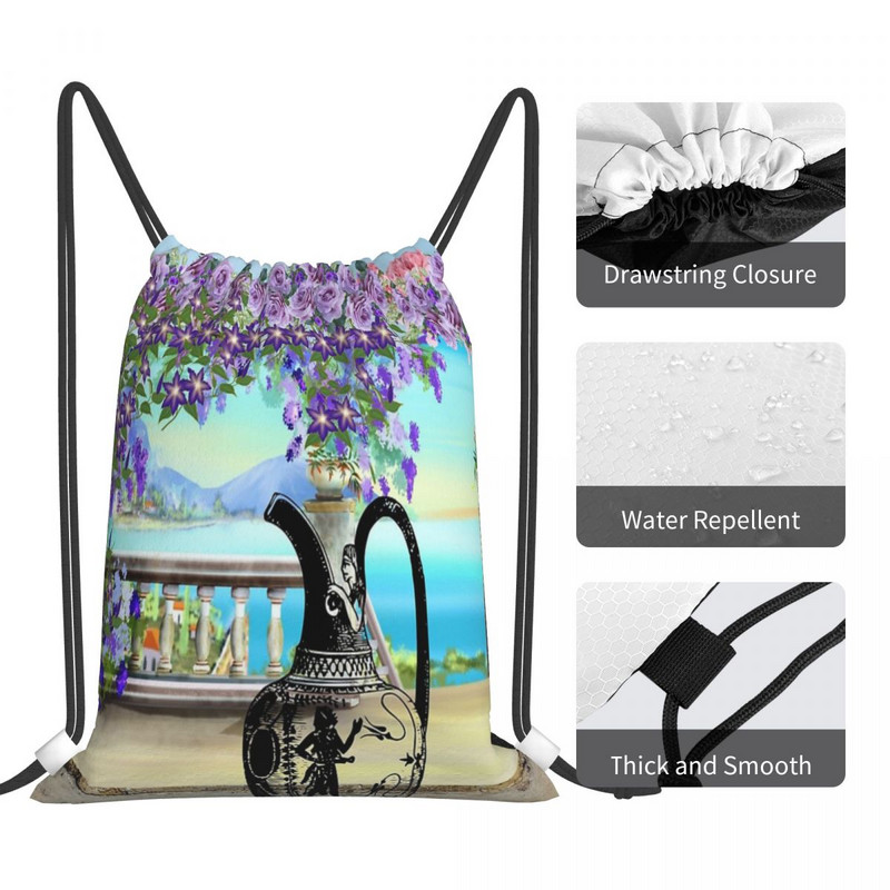 Odisėjos sodo raišteliai Krepšiai Kuprinės Kelioniniai Audiniai Krepšiai Vyriškos Kuprinės Individualizuotos Maišelio pavadinimas