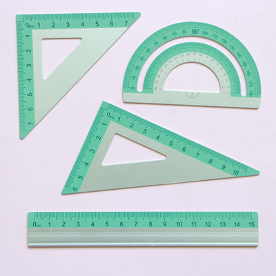 1/4 vnt./rinkinys UV aliuminio lydinio liniuotės brėžinio matavimo geometrija trikampio liniuotė Tiesioji liniuotė Įvairios liniuotės tiekimas